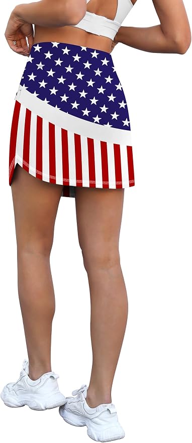 LouKeith Golf Skirts for Women Tennis Skirt with Zipper Pockets High Waisted Running Casual Athletic Skorts Built-in Shorts
