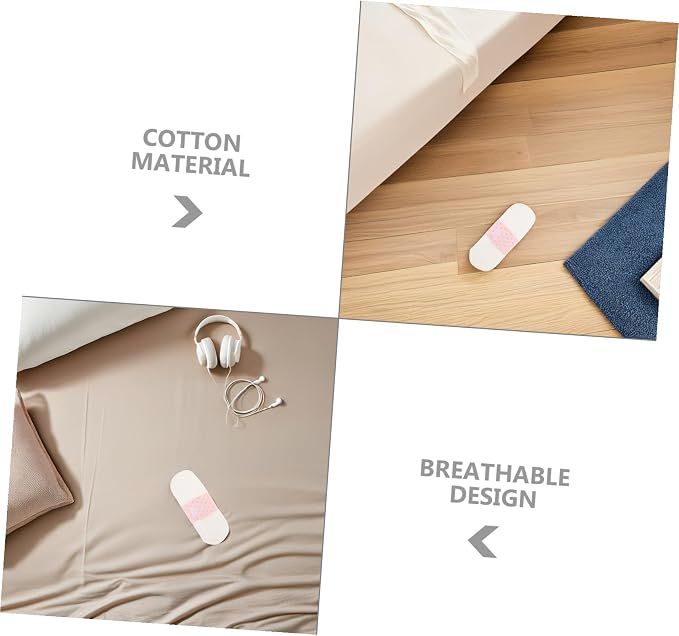 FRCOLOR 5pcs Reusable Washable Cotton Menstrual Pads Lightweight Absorbent Panty Liners for Postpartum and Daily Use Soft Breathable Skin-Friendly Fabric