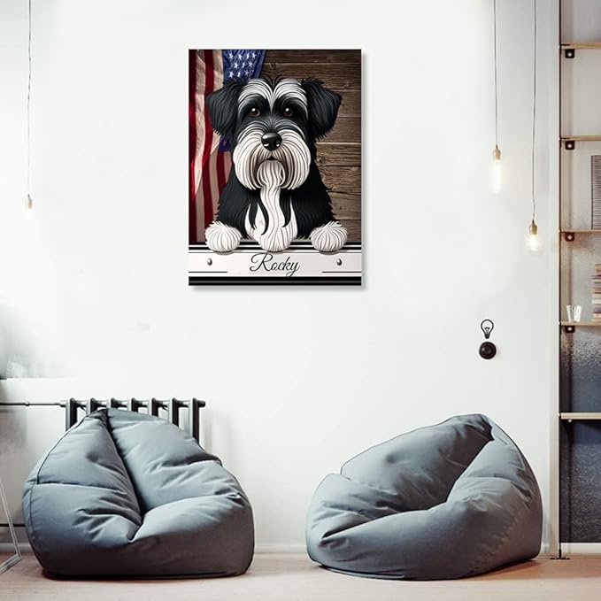 Custom Wooden Jigsaw Puzzles with Your Dog's Name on Tsverkshnautser Art Print - 300 500 1000PCS Puzzles Game and Home Wall Decor