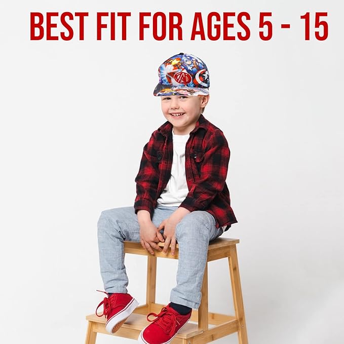 Marvel Legends Captain America, Ironman, Avengers, Hulk Baseball Cap for Boys – Avengers Hat Youth Ages 5-14