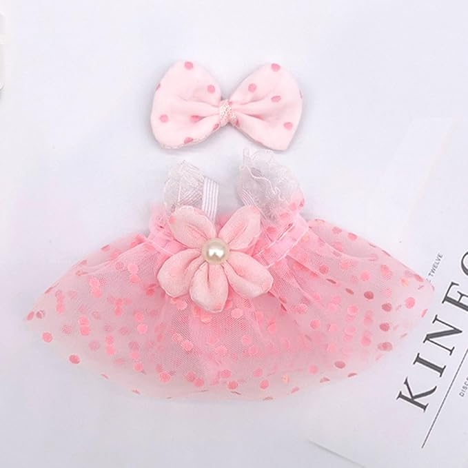 17cm Doll Clothes Set (No Doll) –5-Pack Handmade Outfits with Accessories for 6.7” Dolls, Premium Cotton Clothing with Gift-Ready Packaging, Perfect for Dress-Up and Collectors (FH2, 5)