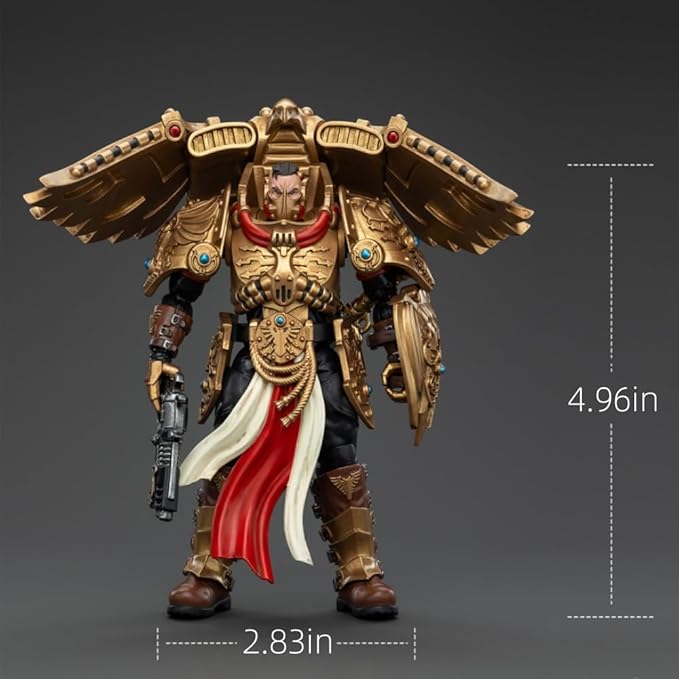 JOYTOY Warhammer The Horus Heresy Legio Custodes Custodian Venatari Squad Venatari with Kenetic Destroyer 1, 1:18 Scale 5.4in Action Figure Mecha Joy Toy Collection Model