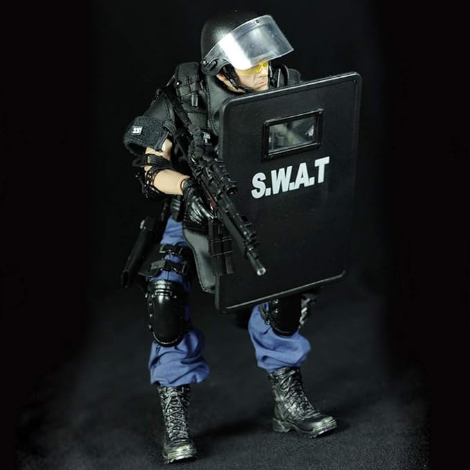 12inch Soldier Action Figure Model, 1/6 Scale Realistic Army Military Police Soldier Model Set with Accessories Collection Toys