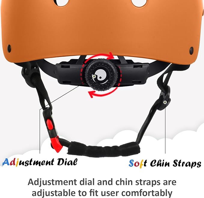 Kids Bike Helmet, Adjustable and Multi-Sport, from Toddler to Youth, 3 Sizes
