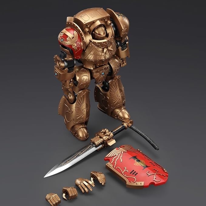 JOYTOY-Warhammer The Horus Heresy 1:18 Action Figure Legio Custodes Contemptor Galatus Dreadnought Collection Model Birthday Gifts
