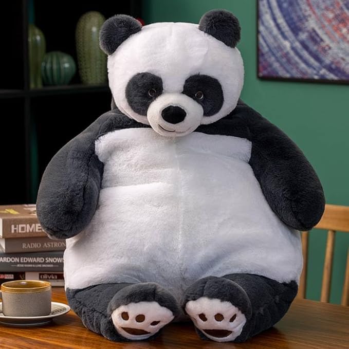 ARELUX 22in Large Panda Plush Stuffed Animal Hugging Pillow:Soft Giant Sleeping Body Warm Fluffy Pillow Adorable Chubby Panda Plushie Toy Creative for Friends Dormitory