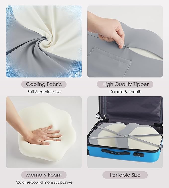 Pregnancy Pillows for Sleeping, Memory Foam Maternity Pillow Support for Back Belly HIPS, Adjustable Travel Wedge Pillow for Pregnant Women, Side Spleeping Pregnant Pillows with Velvet Cover