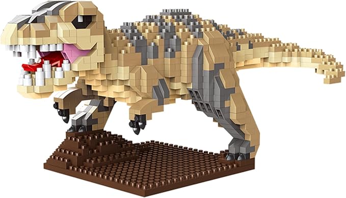 Dinosaur Micro Mini Building Block Sets for Adults, No Compatible with Lego, Building Toys for Home & Office Decor, MOC 3D Creative Model Gifts for Christmas
