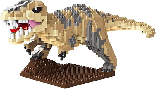 Dinosaur Micro Mini Building Block Sets for Adults, No Compatible with Lego, Building Toys for Home & Office Decor, MOC 3D Creative Model Gifts for Christmas