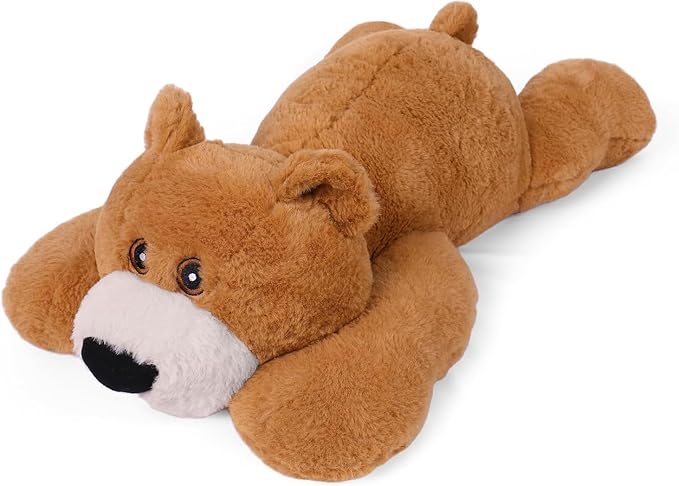 Weighted Bear Stuffed Animals 5 lbs, 24in Weighted Bear Plush for Kids Adults Boys Girl, Cute Plushies Soft Pillow Toy for Christmas, Valentine's, Birthday Gifts