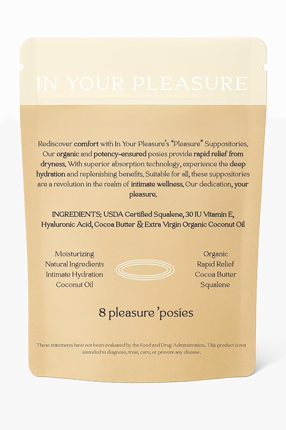 Vaginal Moisturizer Suppositories | Hydration Formula with Hyaluronic Acid, Squalene, Vitamin E, Cocoa Butter & Coconut Oil | Rapid Relief for Dryness & Hormone-free Intimate Comfort | All-Natural