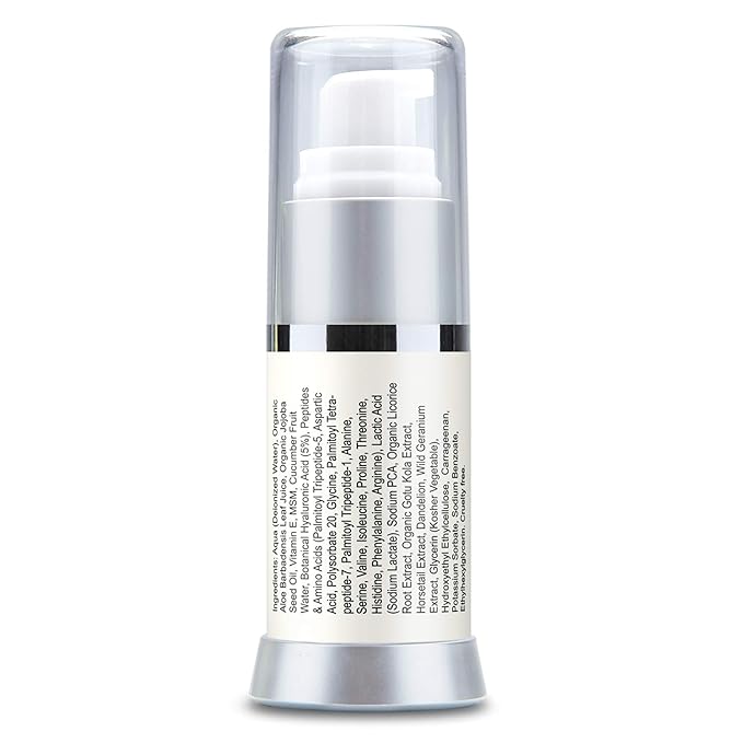 Deluvia Daily Under Eye Gel - Reduces the Appearance of Puffiness, Wrinkles, Fine Lines, Bags, Dry, Crepe Skin - Organic Aloe, Vitamin E, Hyaluronic Acid - Firming Moisturizing..