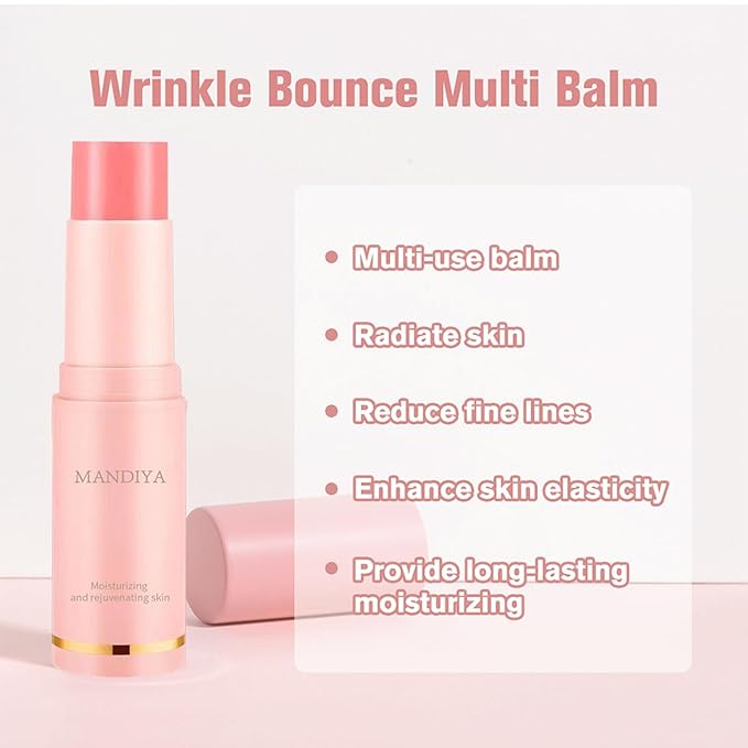 2Pcs Hydrating Multi Eye & Lip Balm Firming Under Eye Balm Stick Make Up Base, Reduce Wrinkle Vegan & Cruelty-Free