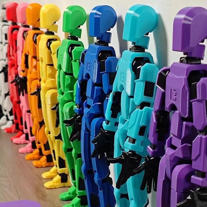Titan 13 Action Figure,2025 New Lucky Robot 13 Action Figures,3D Printed Action Figure,Dummy Robot 13 Action Figures Desktop Decorations Game Gifts (5 pcs)