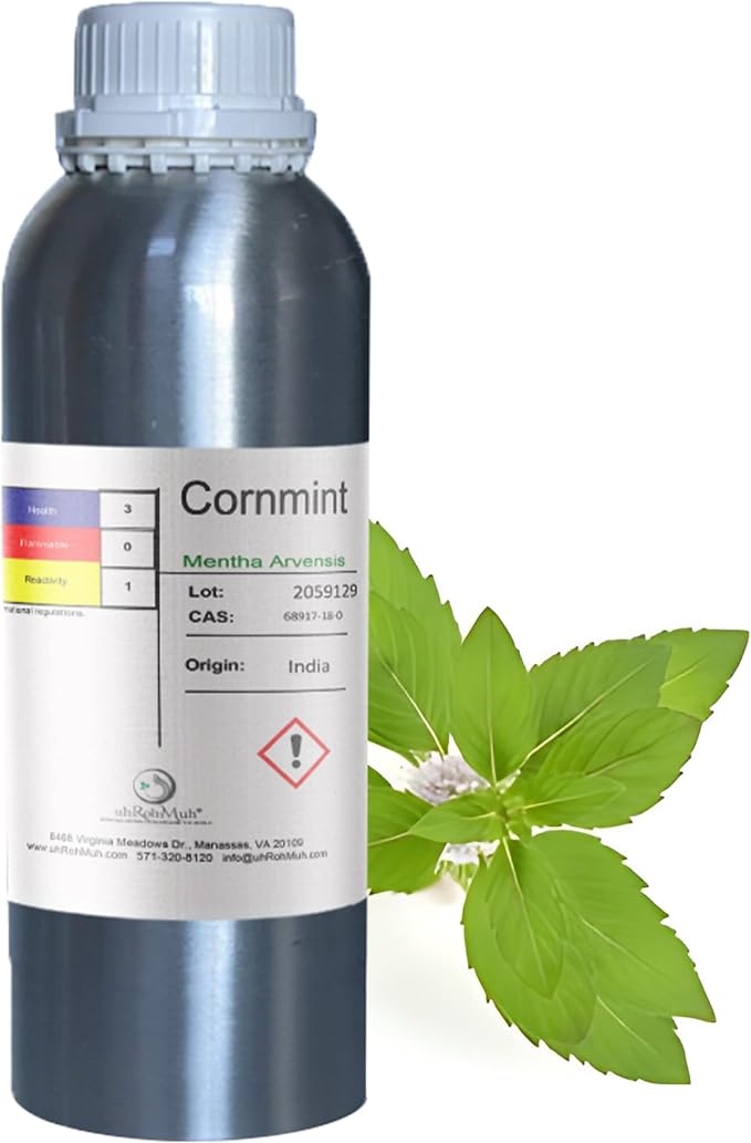 Cornmint Essential Oil - 100% Pure & Natural Essential Oil for Aromatherapy, Home Essential Diffuser Oil, Refreshing Minty Aroma for Aromatherapy and Skincare(net Wt:1kg/2.2lb)