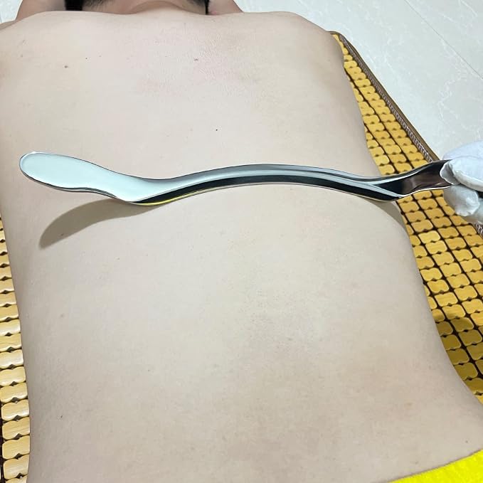 4 in 1 Stainless Steel Gua Sha Muscle Scraper Massage Tool IASTM Tool Set for Soft Tissue Therapy and Reduce Arms,Legs,Back, Shoulder Muscle Pain（4pcs-Set