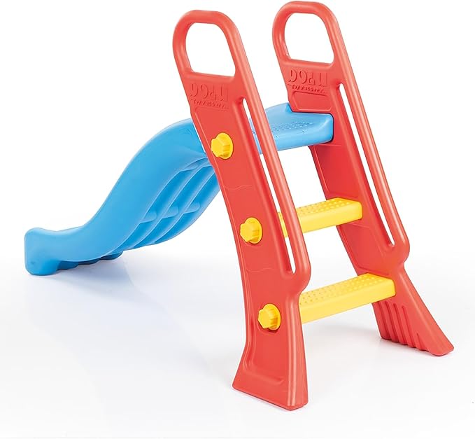 DOLU : Junior Slide - Plastic Indoor & Outdoor Steps Slide, 36" L x 53" W x 24" H, 44lb Capacity, Durable Waterproof Design, Toddlers & Kids Ages 2+
