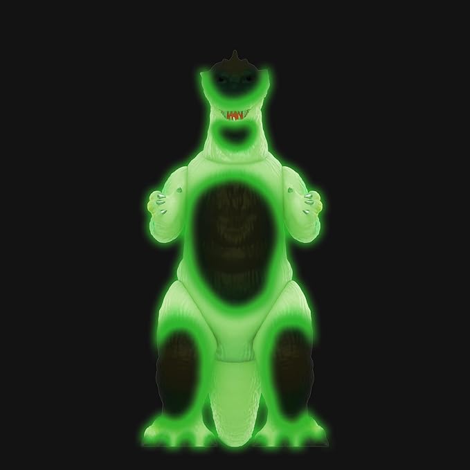 Super7 Toho Godzilla '55 (Glow in The Dark) Reaction Figure - 3.75" Toho Godzilla Action Figure Classic Monster Movie Collectibles and Retro Toys