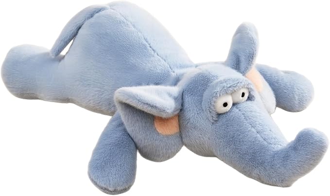 18 Inch Blue Elephant Stuffed Animals, Funny Stuffed Elephant Plush, Soft & Cute Plush Toys Gifts for Kids, Boys, Girls, Children, Birthday, Christmas