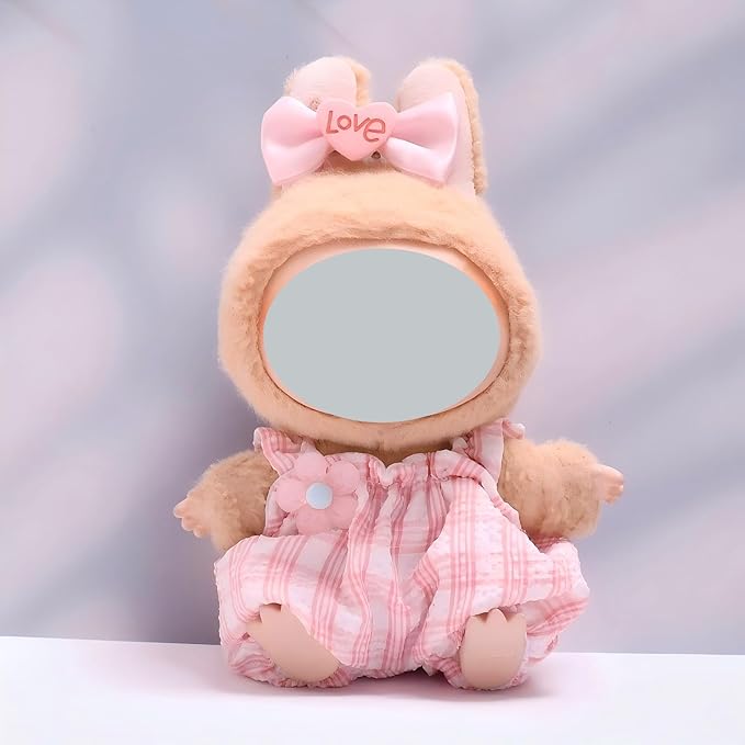 Cute Pink Clothes Outfits for Doll (NO Doll Included) ,15/17cm Doll's Clothes with Pink Bow Accessories
