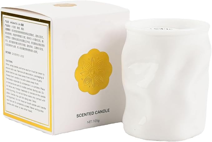 Scented Candle Chakra Ceramic Cup Shape,300G Aroma Soy Wax Greek Aesthetic Prayer Decorative Candle for Table Photo Prop,Prefect Gift for Meditation Stress Relief Mood Boosting Bath Yoga