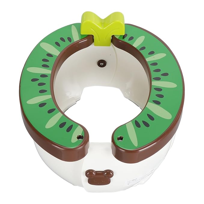 Yinhing Toddler Potty Training Toilet 2 in Foldable Portable Travel for Kids Green Compact Design Easy to Non Slip Base (Brown)