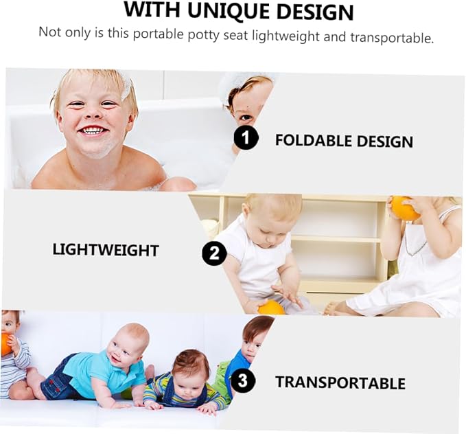 Toddmomy 1pc Toilet Mat Portable Folding Toilet Portable Seat Travel Toilet Seat Covers Padded Toilet Cover Travel Potty Liners Toddler Potty Toilet Trainer Ring Baby Seat Ring Seat Washer