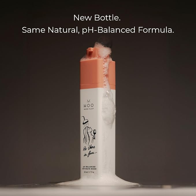 Woo More Play, Be There In Five, Feminine Wash, pH Balanced, Made With Natural Ingredients (Aloe, Calendula Extract, Matricaria Flower Extract) - 50 ml | 1.7 fl oz