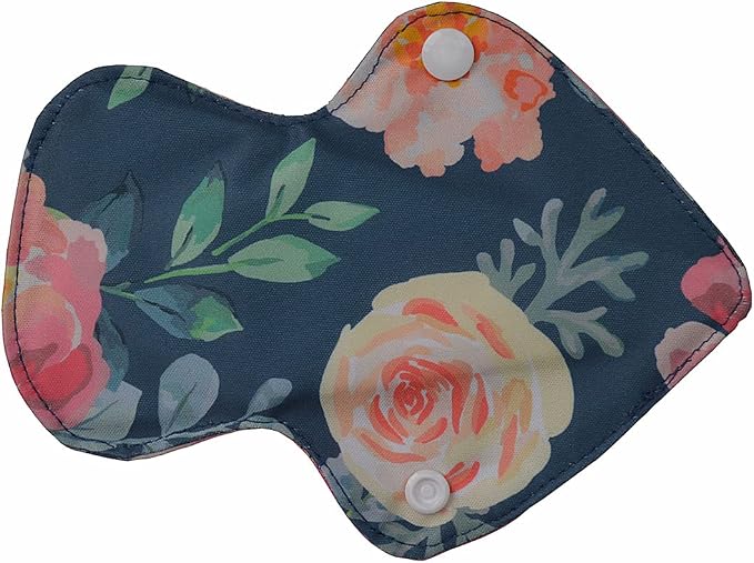 Cloth Mama Cloth/Menstrual Pads/Reusable Sanitary Pads Panty Liners for Thongs,7 inch Length by 5 inch Width with Wing (10 Pieces Set)