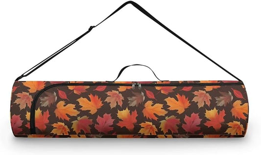 Yoga Mat Bag with Adjustable Shoulder Strap and Handle Zipper, 30in Wide x 6.3in Diameter for Yoga Mat Storage