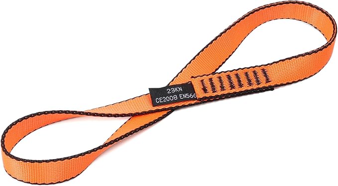 18MM Nylon Climbing Sling Runner 23KN CE2008/EN566 Strong Webbing Straps for Rock Climbing,Mountaineering, Rappelling, Swing, Yoga Hammock etc