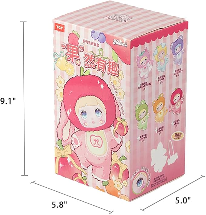 Nommi V3 Interesting Fruits Series Plush Blind Box 6PCs (Set of 6 No Repeat) Cute Figures Collectible Toys Birthday Gifts