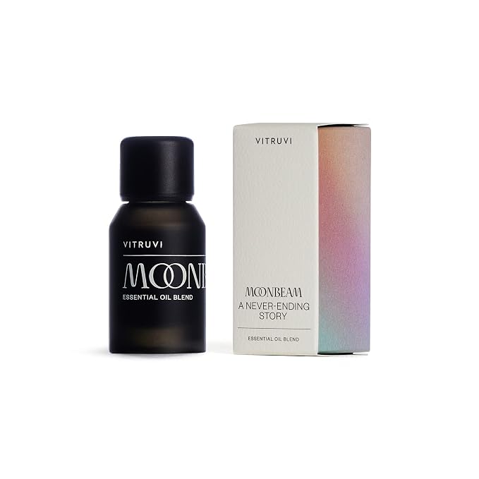 Vitruvi Moonbeam Floral Essential Oil Blend with Rose, Wild Orange and Jasmine Oil (0.5 Fl oz)