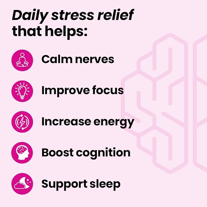 LifeSeasons NeuroQ Calm Focus Capsules - Stress Relief Supplement - Supports Mental Function & Relaxation - Sensoril Ashwagandha, Magnesium, GABA, L-Theanine, Andean Cocoa & Kava Kava - 60 Capsules