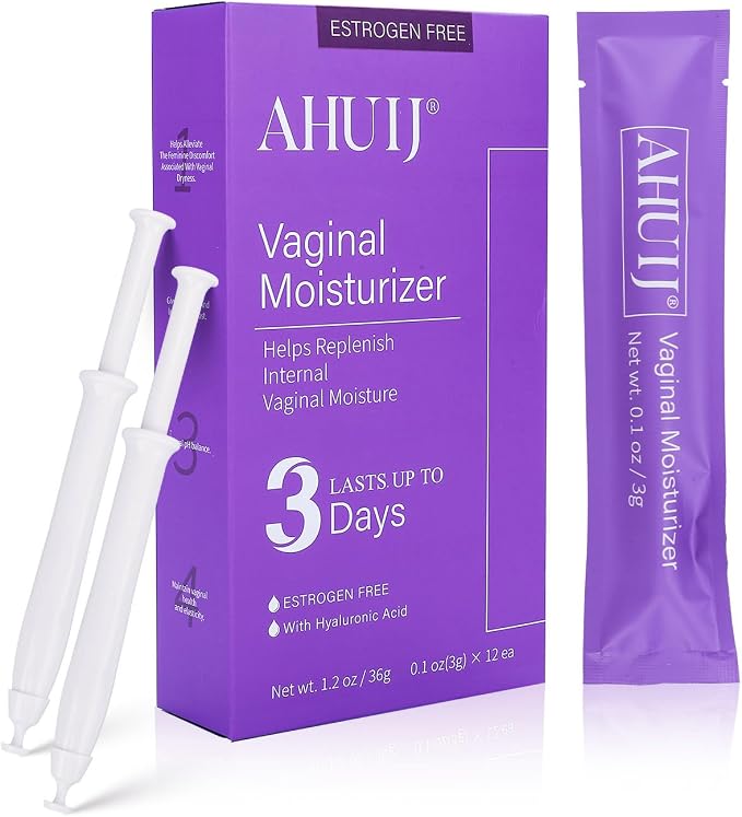 Vaginal Moisturizer | Hyaluronic Acid & Vitamin E | Pre and Post Menopausal | pH Balance for Women | Vaginal Dryness Relief and Long Lasting Wetness (1Box x 12pcs)
