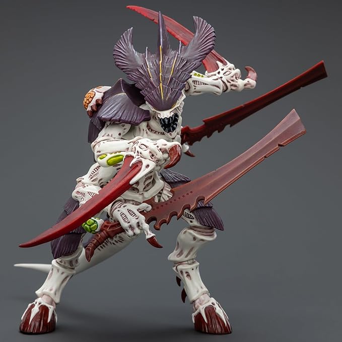JOYTOY Warhammer 40K 1/18 Action Figures, Tyranids Hive Fleet Leviathan Tyranid Warrior with Boneswords Perfect for Collectors & Decor, Ideal Gift for Birthdays, Christmas, Character Figure - JT7004