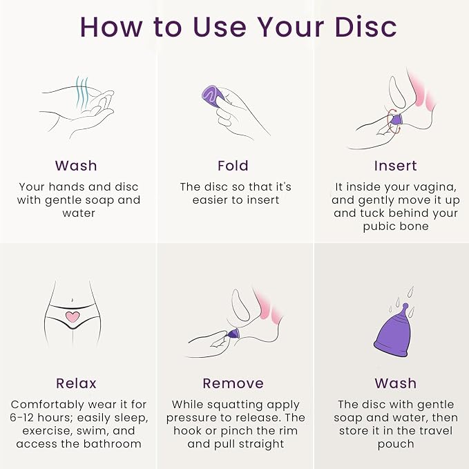EcoBlossom Reusable Menstrual Cup Set - The Most Reliable Medical Grade Silicone Period Cups - Comfortably use for 12 Hours (2 Small Cups)