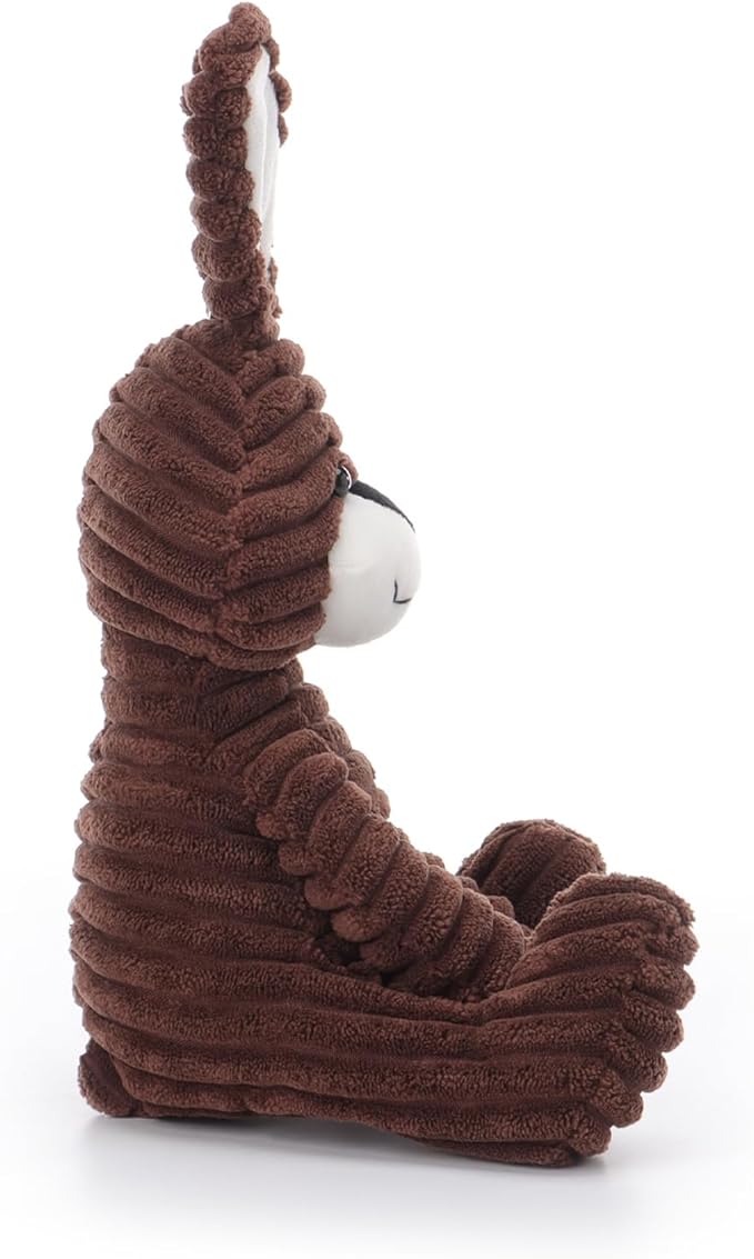 Apricot Lamb Brown Corduroy Bunny Stuffed Animals for Kids, Soft Cute Plush Toys for Baby Girl and Boy, 9 Inches