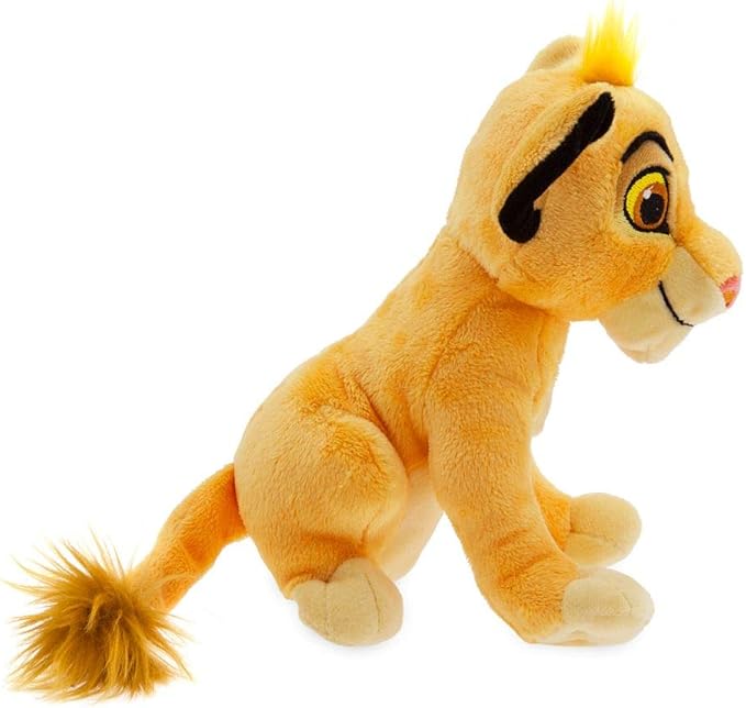 Disney Store Official Mini Bean Bag Plushies - Simba - Cute Stuffed Animal with Detailed Sculpting, Embroidered Features, Bean Bag Bottom Plush Toys for Kids