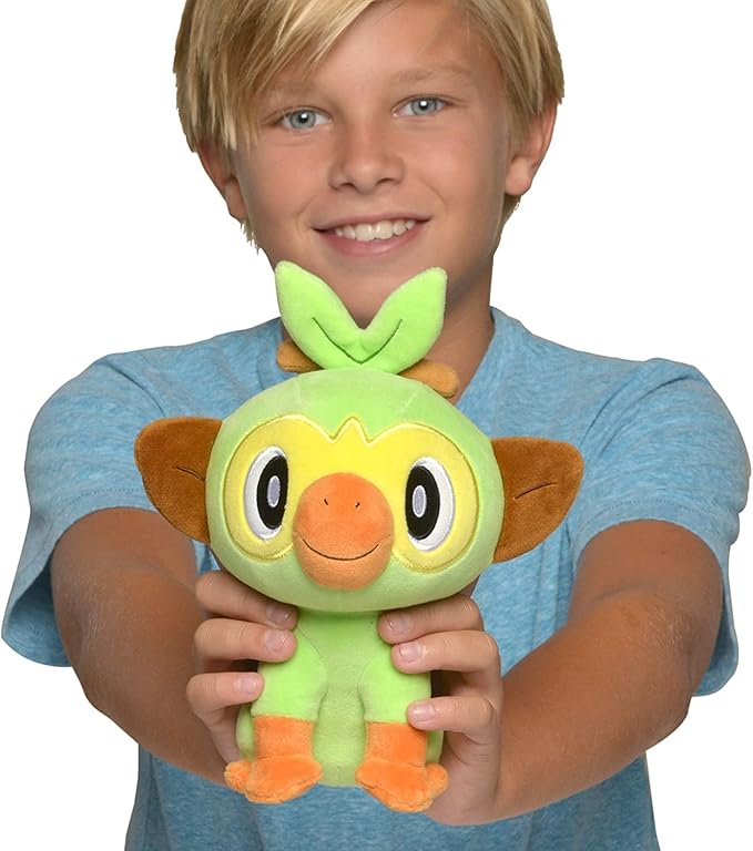 Pokemon 8" Grookey Plush Officially Licensed - Sword and Shield Starter Figure - Authentic Soft Stuffed Animal Toy - Holiday Christmas Stocking Stuffer Gift for Kids, Boys, Girls - 2+