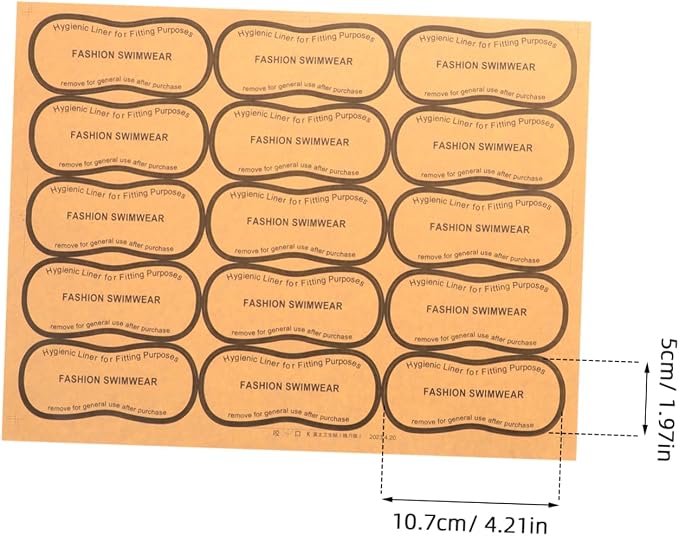 Protective Sticker for Lingerie Swimwear Protective Sticker Adhesive Decal Underpants Decal (100pcs)