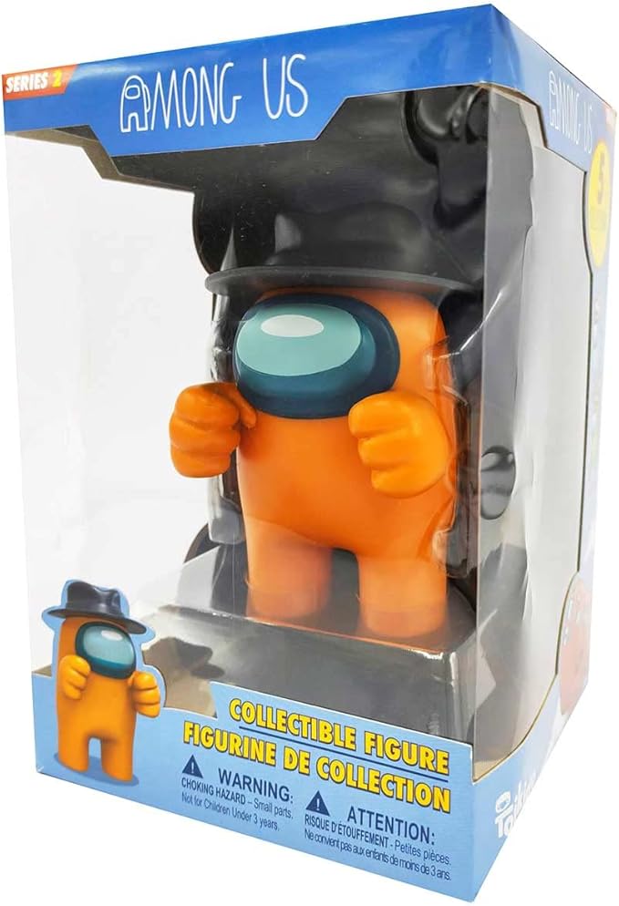 Among Us Series 2 7″ Orange Crewmate with Hat – Official Just Toys Collectible Figure