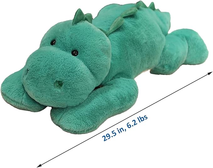 Weighted Stuffed Animals, 29.5in 6.2lbs Weighted Dinosaur Plush Cute Dinosaur Stuffed Animals Toy Weighted Plush Animals Pillow for Adults Boys Girls