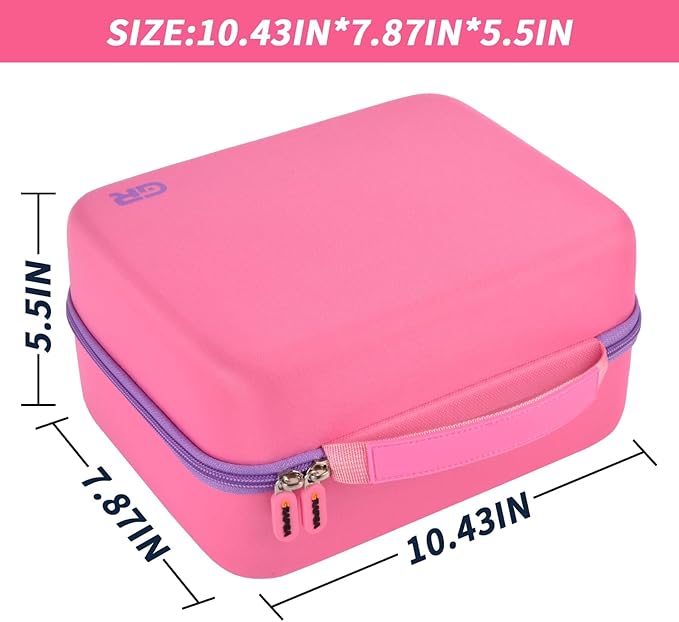 Case Compatible with Little Tikes for Story Dream Machine Books Starter Set, Toys Protective Container for Little Tikes for Storytime Audio Play Real for Littles Character Collection (Box Only), Pink