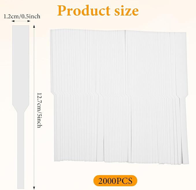 2000 PCS Premium Scent Strips for Perfume Testing - Fragrance Tester Strips, Strong Absorbent White Blotter Paper for Essential Oils, Aromatherapy & Spice Evaluation