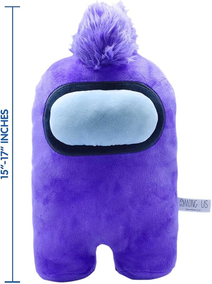 Among Us Mega 12″ Plush Purple (Mohawk) – Officially Licensed Oversized Kids & Collector Plush Toy