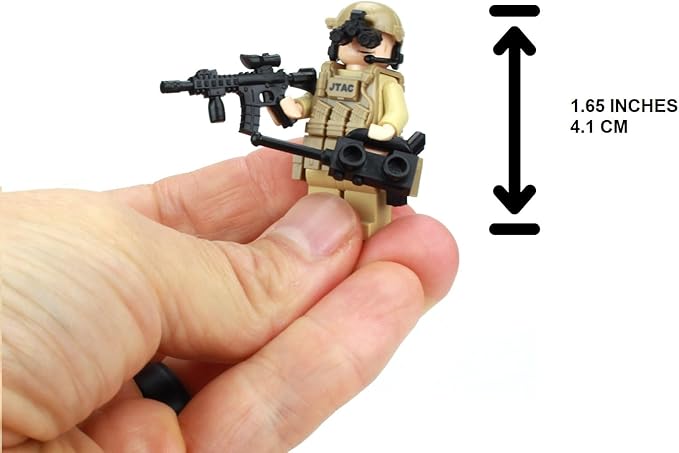 Battle Brick 1.6 Inches Tall JTAC/CCT Air Force Special Forces Value Custom Minifigure | Accessories Made in The USA | Genuine Military Minifig | Great Gift for Ages 10+ to Adult AFOL