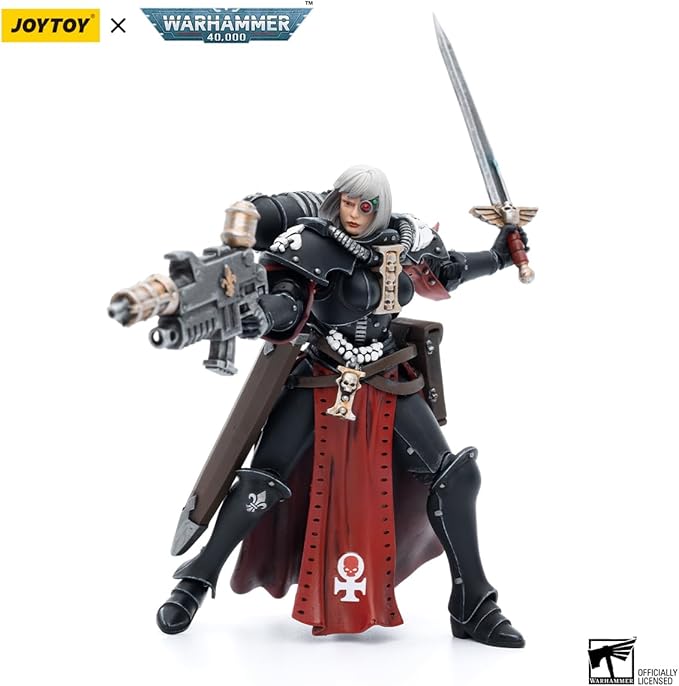 JOYTOY 1/18 Action Figures - Warhammer 40,000 Adepta Sororitas Battle Sister Sister Superior Kassia - 4‘’,Classic Character,Collectible,Age 15 and Above