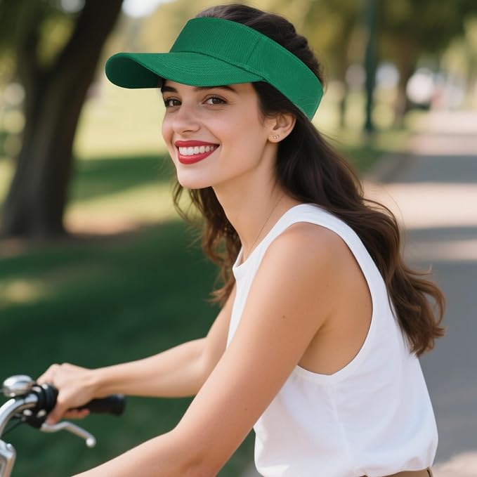 Topbuti Sports Sun Visor Hats for Women Men Adjustable Cotton Beach Baseball Tennis Golf Hat Caps UV Protection Visors