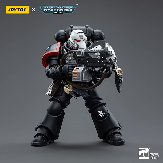 JOYTOY 1/18 Warhammer 40,000 Action Figure Raven Guard Intercessors Sergeant Rychas 4Inch Collection Model